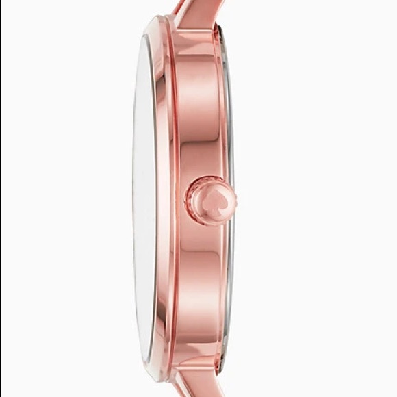 KATE SPADE Metro Rose Gold-tone Stainless Steel Mesh Bracelet Watch - Picture 2 of 7